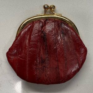 Eel skin coin purse